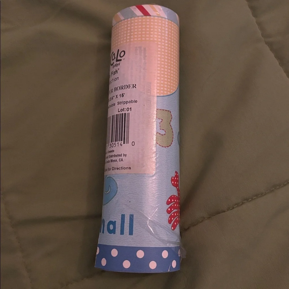 CoCaLo Go Fish Nursery Wallpaper Border Ocean Theme  15 Ft Discontinued